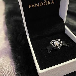 Pandora October Signature Heart Charm